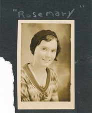 Rosemary a Beautiful Young Pretty Woman 1930s vintage snapshot photo picture
