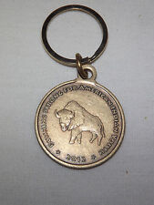 VINTAGE 2012 RUNNING STRONG FOR AMERICAN INDIAN YOUTH BUFFALO MEDAL KEYCHAIN picture