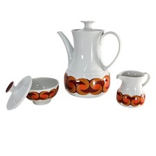 1970's Modern Thomas Rosenthal Coffee Tea Set German Porcelain Cream & Sugar picture
