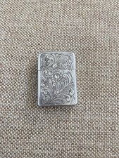 Vintage 1960s Park Lighter Venetian Floral Engraved Matchless Friend Steve USA picture