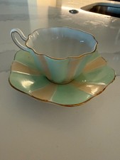 Vintage Royal Stuart Spencer Stevenson Fine Bone China Teacup and Saucer picture