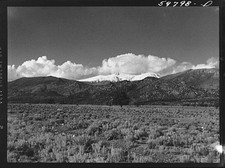 Photo:Buena Vista Colorado 1900s Snow-Capped Mountain Landscape picture