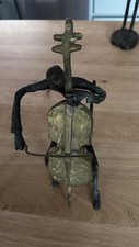 Brass Cello Player Mid Century Modern Sculpture Instrument picture