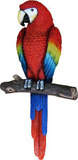 Beautiful Tropical Parrot Macaw on Branch 3D Wall Art Sculpture Home and Garden  picture