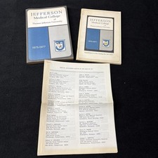 Jefferson Medical College Course Catalog and Hospital Appointments 1975-1977 picture
