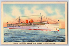 Steamer SS Arrow SS Comet Yankee Flagships Colonial Line 1930s/40s Postcard picture