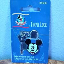 Vintage New Mickey’s World Travel Lock Red Mickey Mouse & Mouse Ears Keys  picture