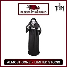 Haunted Hill Farm 5.4-ft Jump Scare Nun Halloween Animatronic Motion-Activated picture