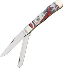 Case Cutlery Men in Black Gray Black Trapper XX Folding Pocket Knife USA 9254MB picture