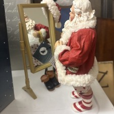 1998 Possible Dreams Santa get dressed set with mirror Clothique New with box picture