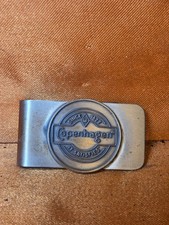 Vintage Copenhagen Satisfies Smokeless Tobacco Brass Since 1822 Money Clip picture