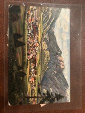 Vintage 1923 Oberammergau Postcard Color gegen Osten mit den Lager 1983 picture