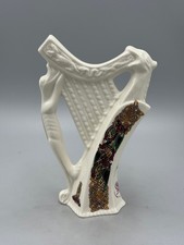 Vintage Cre Galway Irish Porcelain Celtic Harp Figurine, Maiden Figure, Ireland picture