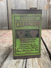 Rare Antique MARSHALL Oil Co MOCO Cleanzum Oilzum Tin Can Empty 🔥 picture