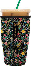 Javasok Iced Coffee & Cold Soda Insulated Neoprene Cup Sleeve (English picture
