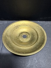 NEW OLD STOCK 3 3/4” UNFINISHED BRASS STAMPED ROLLED EDGE BOBESCHE SLIP 1/8 IP picture