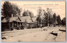 ME Bald Mountain Camps Rangeley Lakes c1910 Postcard c1910 picture