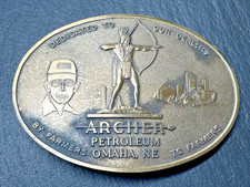 1986 ARCHER PETROLEUM OMAHA NE LIMITED EDITION BELT BUCKLE I928 picture