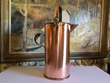 Large English Copper Bucket Circa 1900 Tall 19 inches picture
