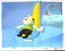 JETSONS 1980's PRODUCTION BACKGROUND Hanna-Barbera boss ORIGINAL PRODUCTION CEL picture