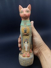 RARE ANTIQUE ANCIENT EGYPTIAN PHARAONIC Cat Bast Bastet Statue -dynasty (B) picture