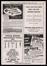 1954 Victor J Krieg New York NY Lesto Hand Saws & Gusto Orbital Sanders Print Ad picture