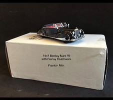 Franklin Mint 1947 Bentley Mark VI Franay Coachwork 1:24 Model Car w/ Box picture