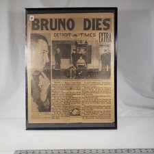 Detroit Free Press March 31, 1936 BRUNO DIES Lindbergh Baby Extra Evening Art  picture