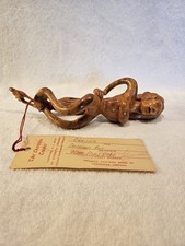 Cherokee Carved Woman By Oscar Hicks With Original Tag picture
