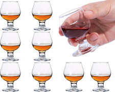 Cute Shot Glasses Small Brandy Snifters Set of 8 | Cognac Glasses | Port Glasses picture