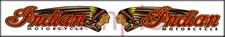 NEW PEEL STICK INDIAN MOTORCYCLE DOUBLE DECAL LEFT AND RIGHT FACING 1.5