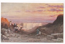 EGYPT 1909: AL HAYAT - HELUAN, colored artist card used picture