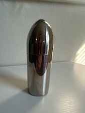 Vintage 18-10 Stainless Steel Bullet Zeppelin Cocktail Shaker Barware picture