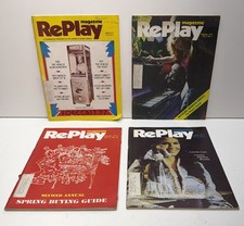 RePlay Magazine Lot x 4 Arcade Jukebox Pinball Ads Jan Feb March April 1977 picture