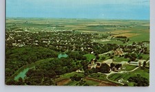 Aerial View Crookston Minnesota Postcard Northern Minnesota Novelties Dexter picture
