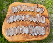 Double Terminated Clear Quartz Crystal Points: Pick Oz or lb Bulk Wholesale Lots picture
