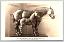 Percheron Mare Foal Postcard Herbert Haseltine Sculpture Addison Gallery F436 picture