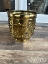 Vintage Lombard Brass Planter Pot Stand Jardiniere Holder 14