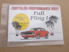 MOPAR VINTAGE CAR SHOW METAL TAGS  PLAQUES SOUTHERN CALIFORNIA picture