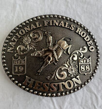 VTG Hesston National Finals Rodeo 1988 Belt Buckle Sixth Edition Anniv Series picture