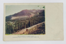 Ascending St Peters Dome Three Elevations of Track Colorado Postcard Embossed picture