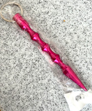 PINK palm keychain safety aluminum NEW 5.5 inches kubaton picture