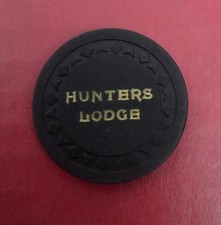 Hunter's Lodge Casino Carson City, NV $5 Casino Chip 1955 picture