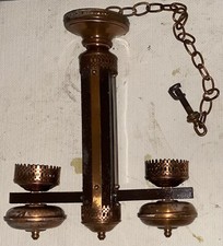 1950s mission • Copper • chandelier arts & crafts dining room craftsman picture