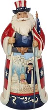Enesco Jim Shore Heartwood Creek America Santa  picture