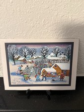 ANNA KAZHDAN  Artist  From St. Petersburg Russia   VTG Folk Art picture