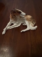 Vintage USSR Imperial Porcelain Greyhound (Borzoi) Figurine 8