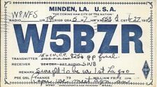 QSL 1935 Minden Louisiana  radio  card picture