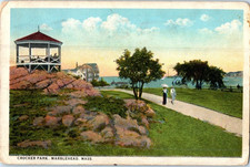 Vintage Postcard 1913 Crocker Park, Marblehead, Massachusetts (MA) picture
