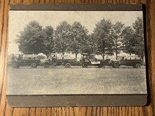 1916 Cabinet Card Photo Kelly Nash Quad 4x4 Michigan Highway Trucks Aviation picture